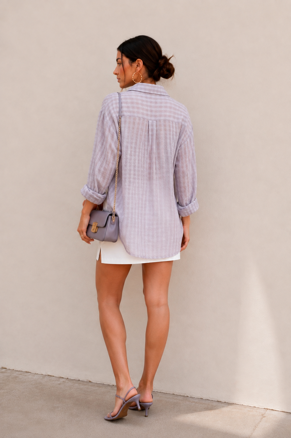 Check Shirt- Grey