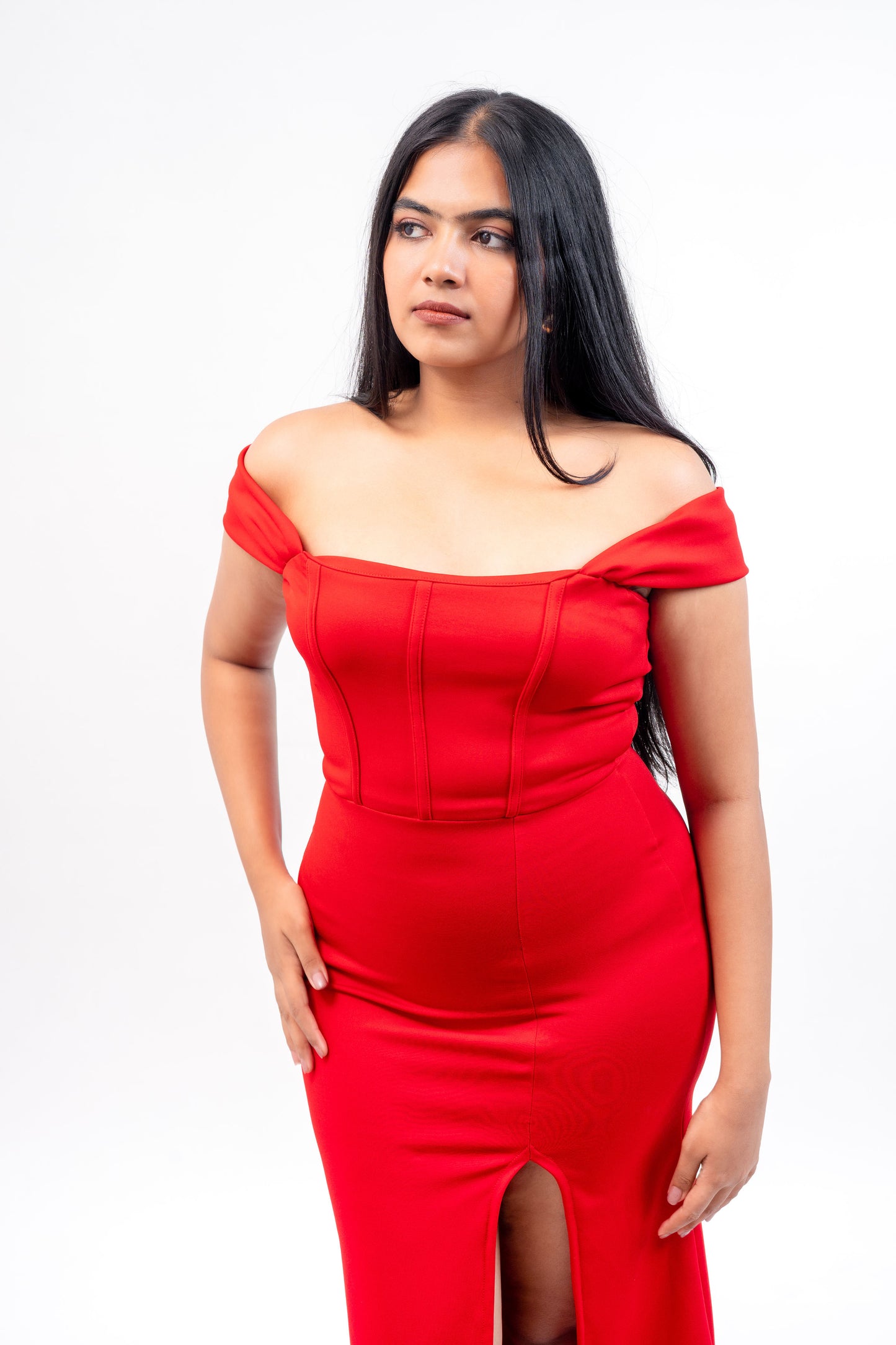 Corset Off Shoulder Dress