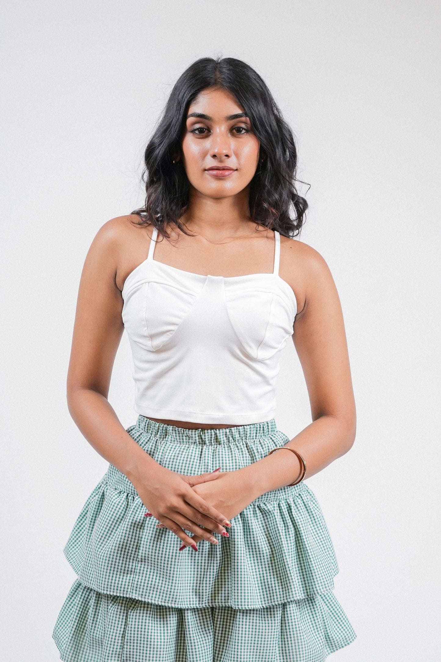 Luna Crop Top - White