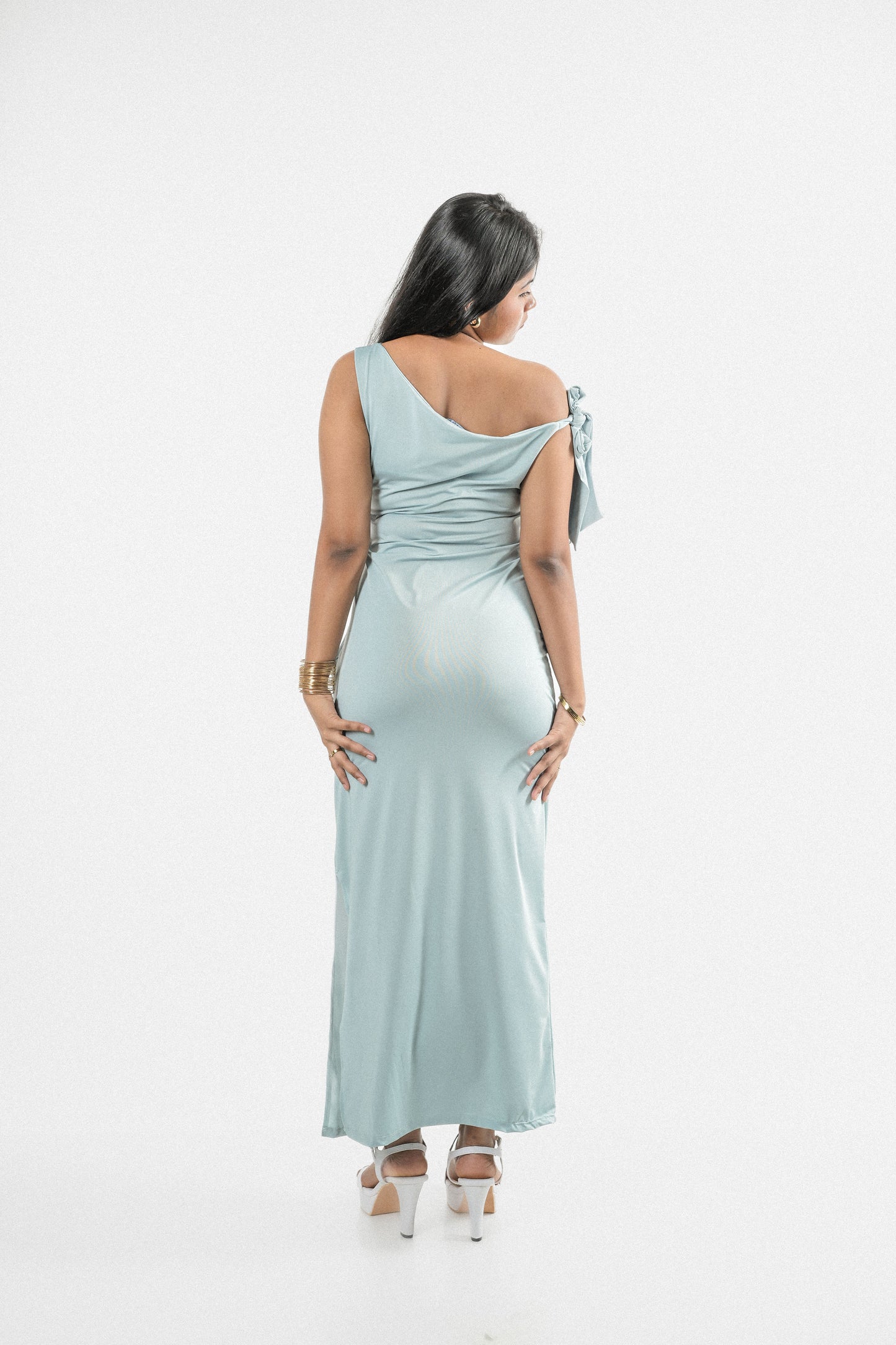 IT GIRL Tie Up Bodycon Dress