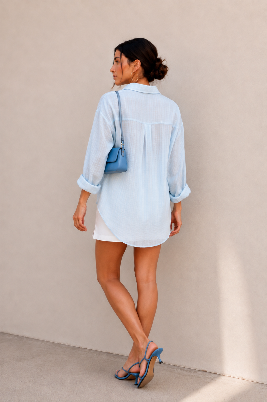Check Shirt - Pastel Blue
