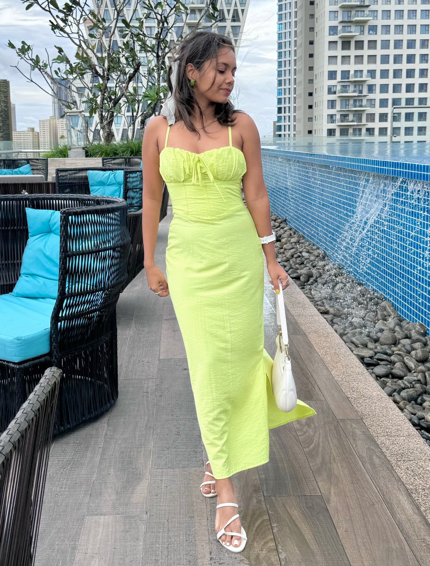 Criss cross back dress