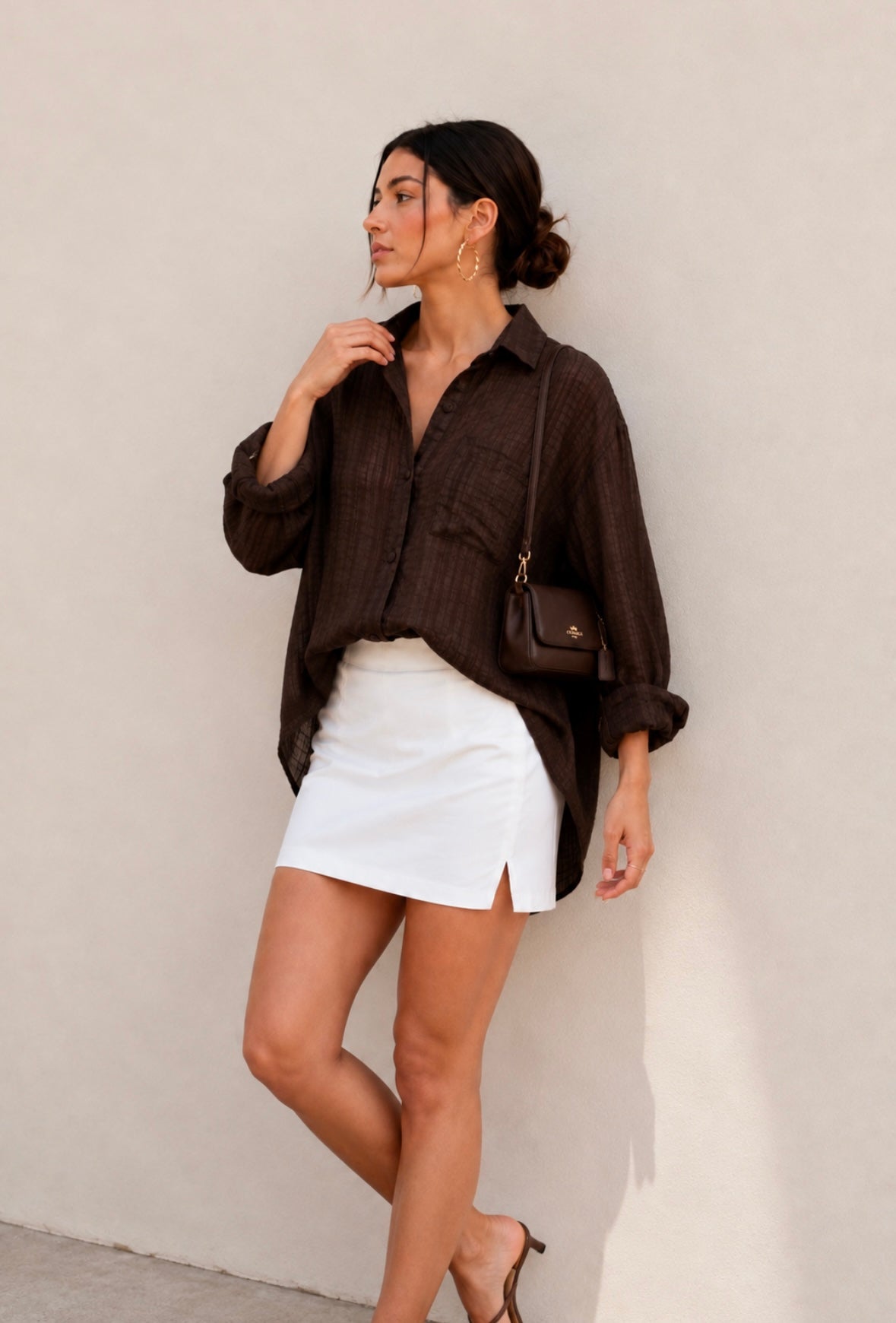 Check Shirt - Brown