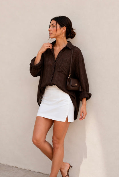 Check Shirt - Brown