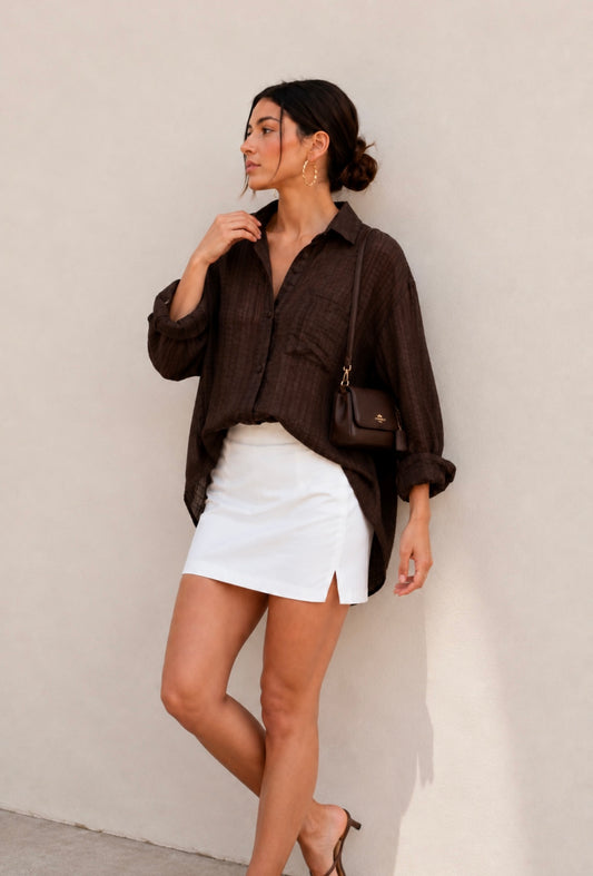 Check Shirt - Brown