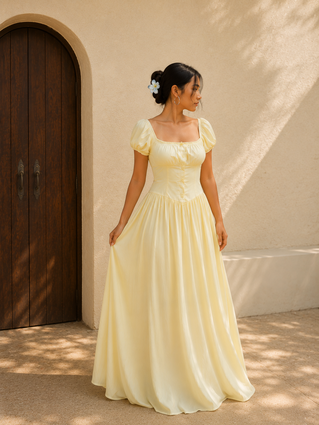 Yellow Corset Dress