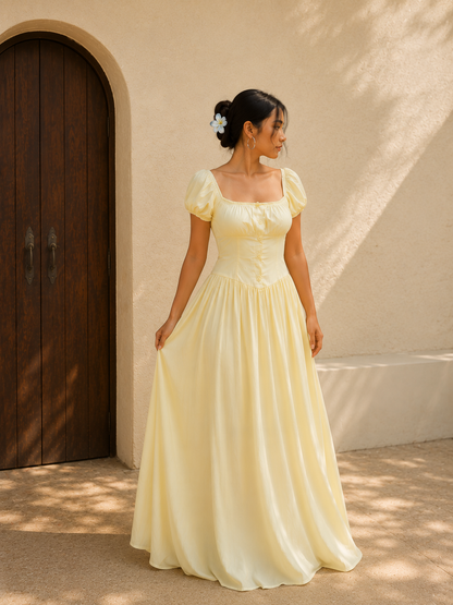 Yellow Corset Dress