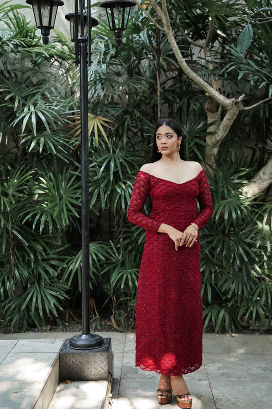 Red Lace Dress