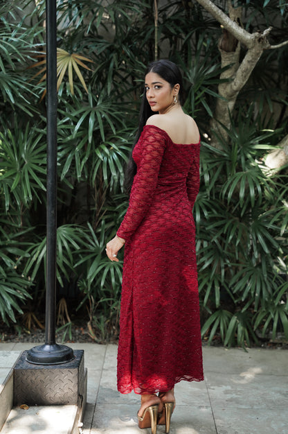 Red Lace Dress