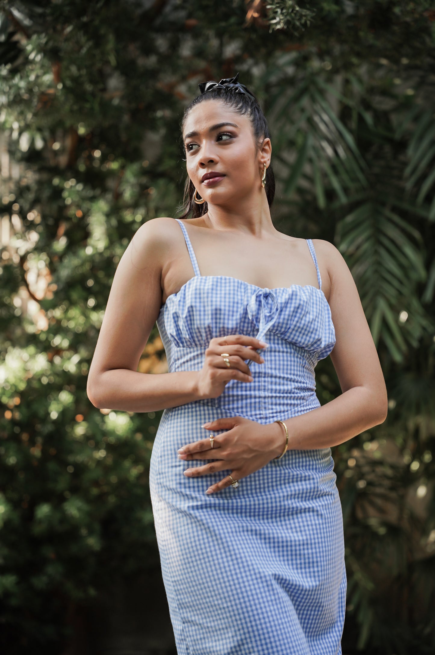 Blue Check Dress