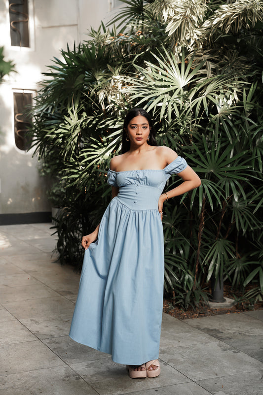 Corset Dress - Blue