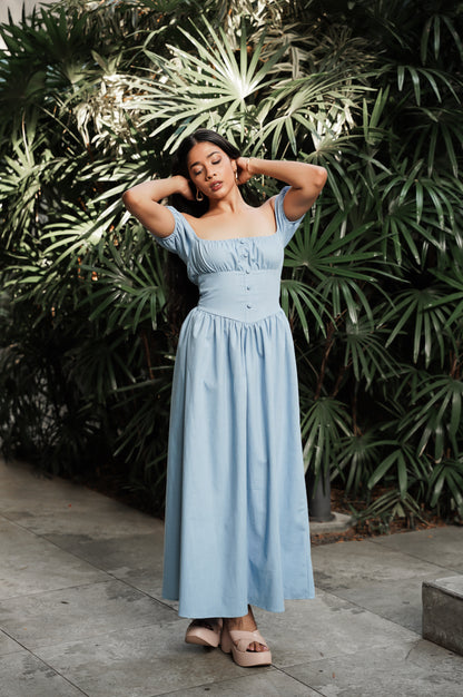 Corset Dress - Blue