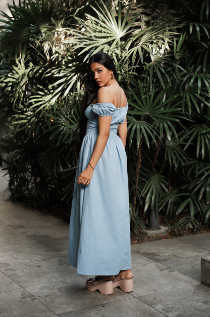 Corset Dress - Blue