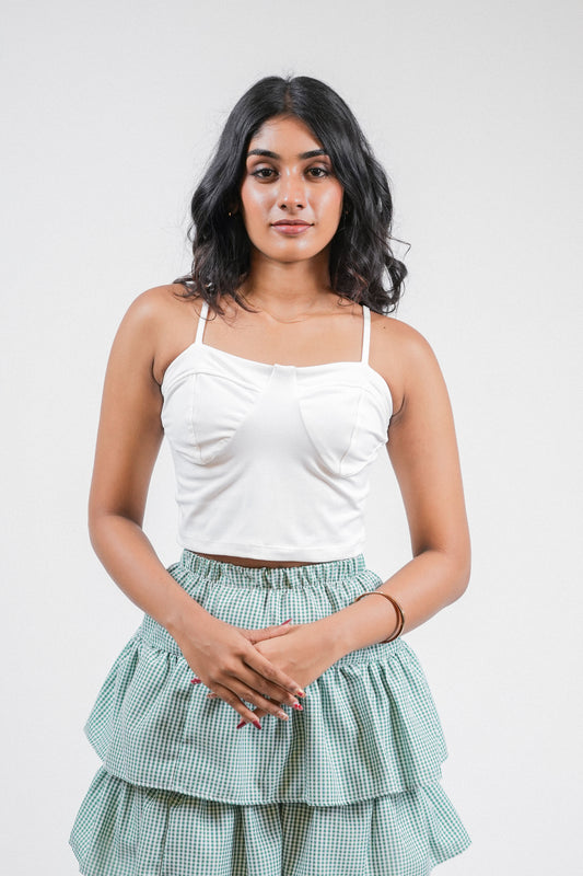Luna Crop Top - White