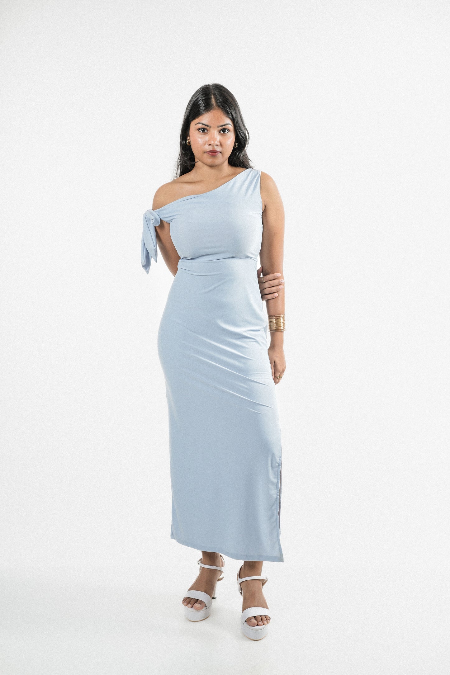 IT GIRL Tie Up Bodycon Dress