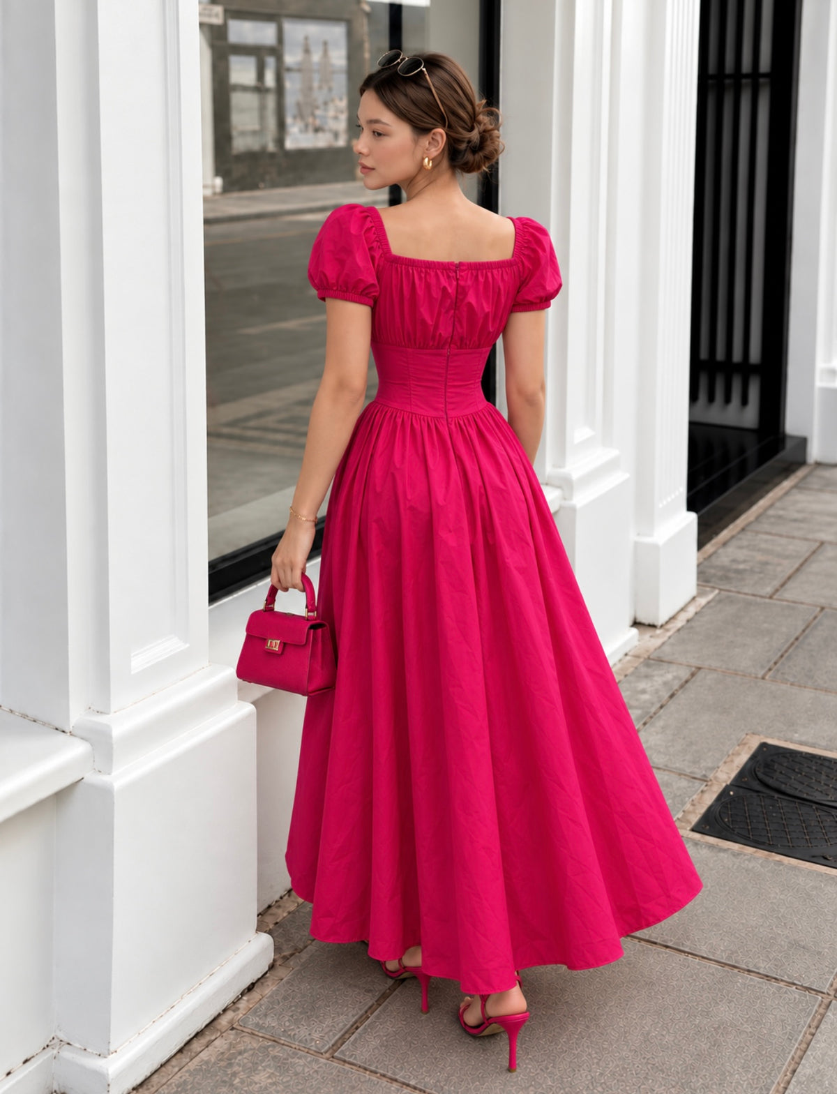 Rosette Maxi Dress