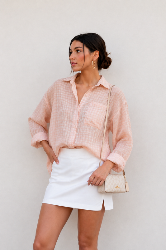 Check Shirt - Cream