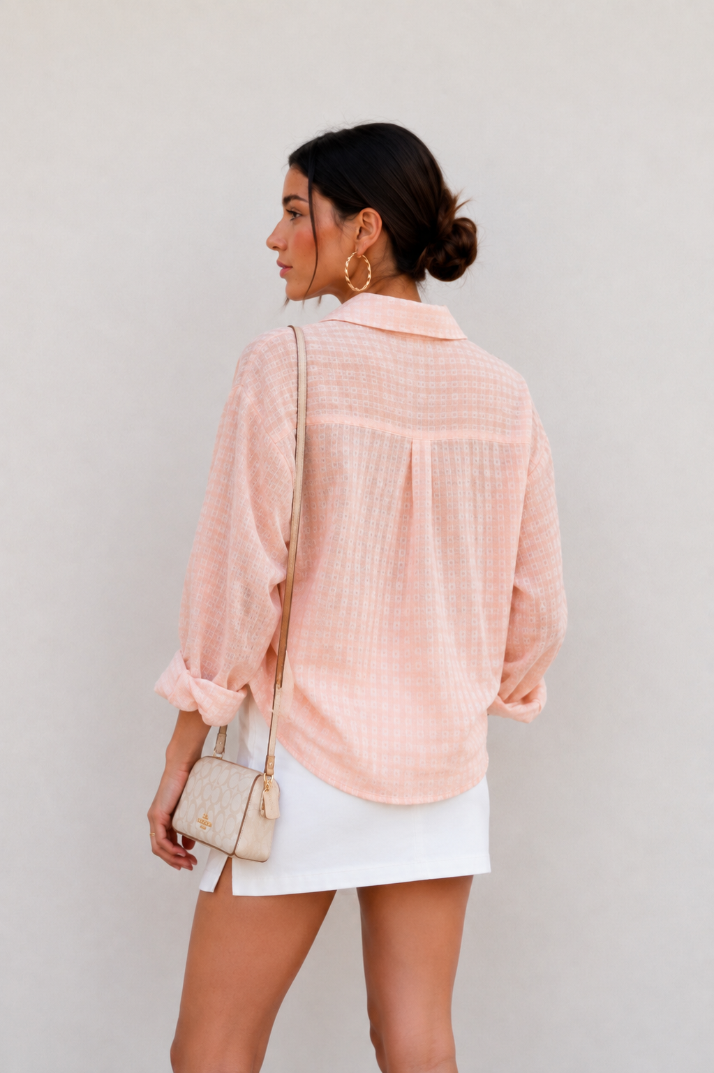Check Shirt - Cream