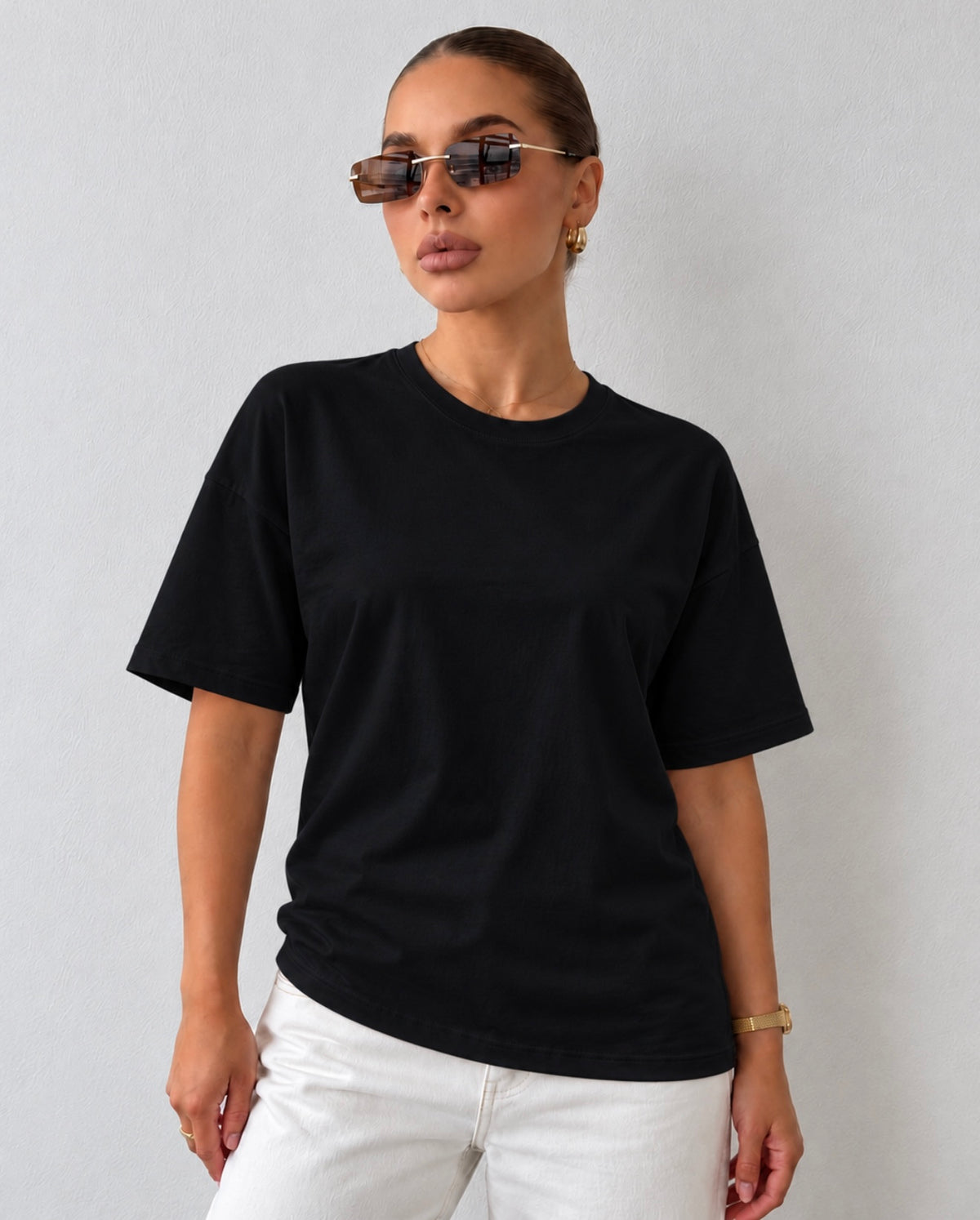 Plain Oversized Black Tshirt