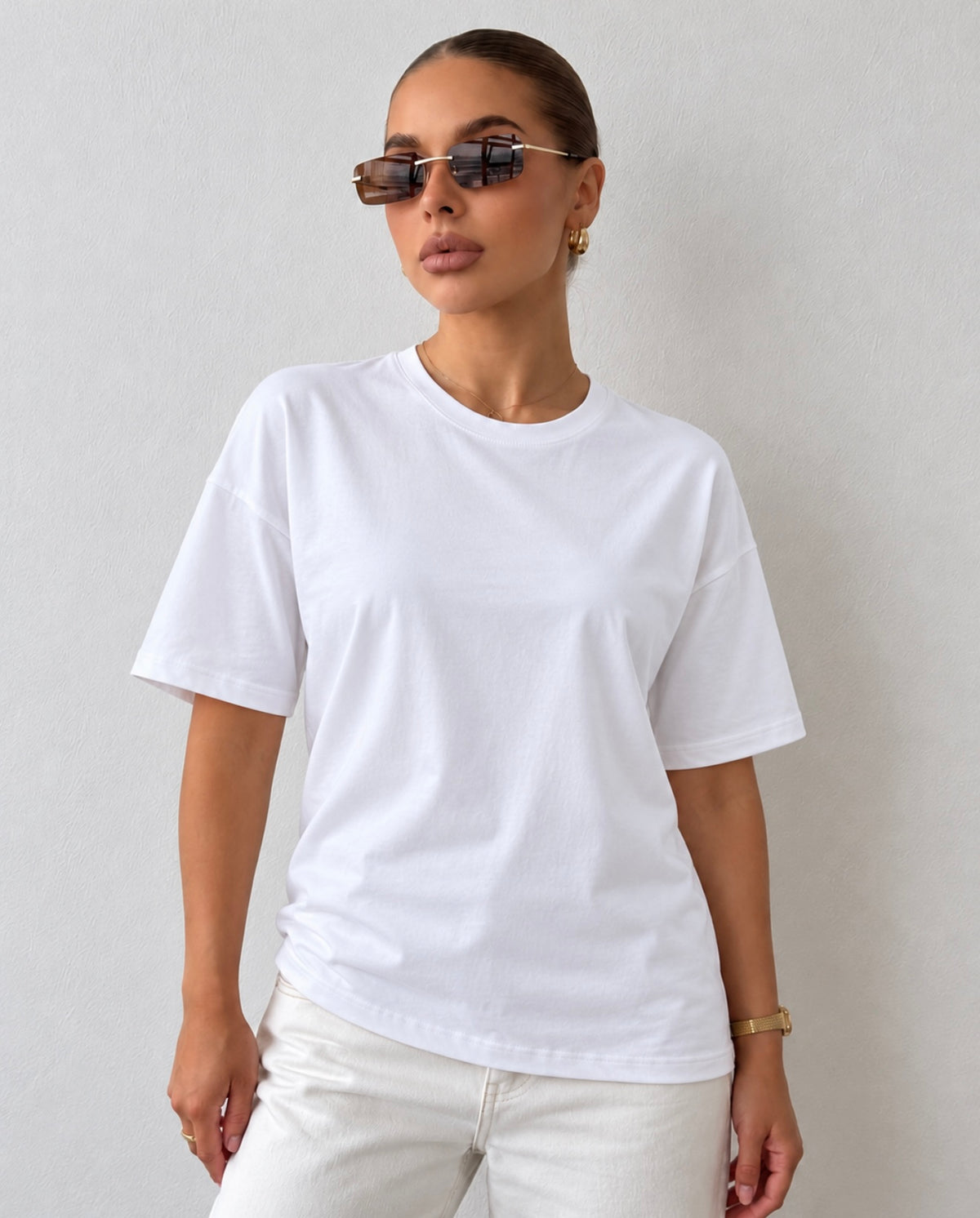 Plain Oversized White Tshirt